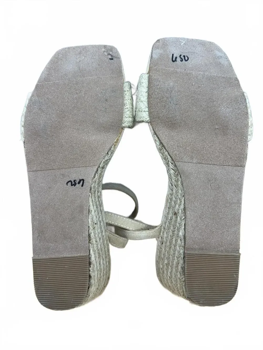 Pink Lily‎ woven espadrille wedge sandals